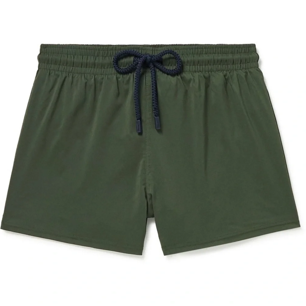 VILEBREQUIN - Moorea Short-Length Swim Shorts - Green L Short and Fitted